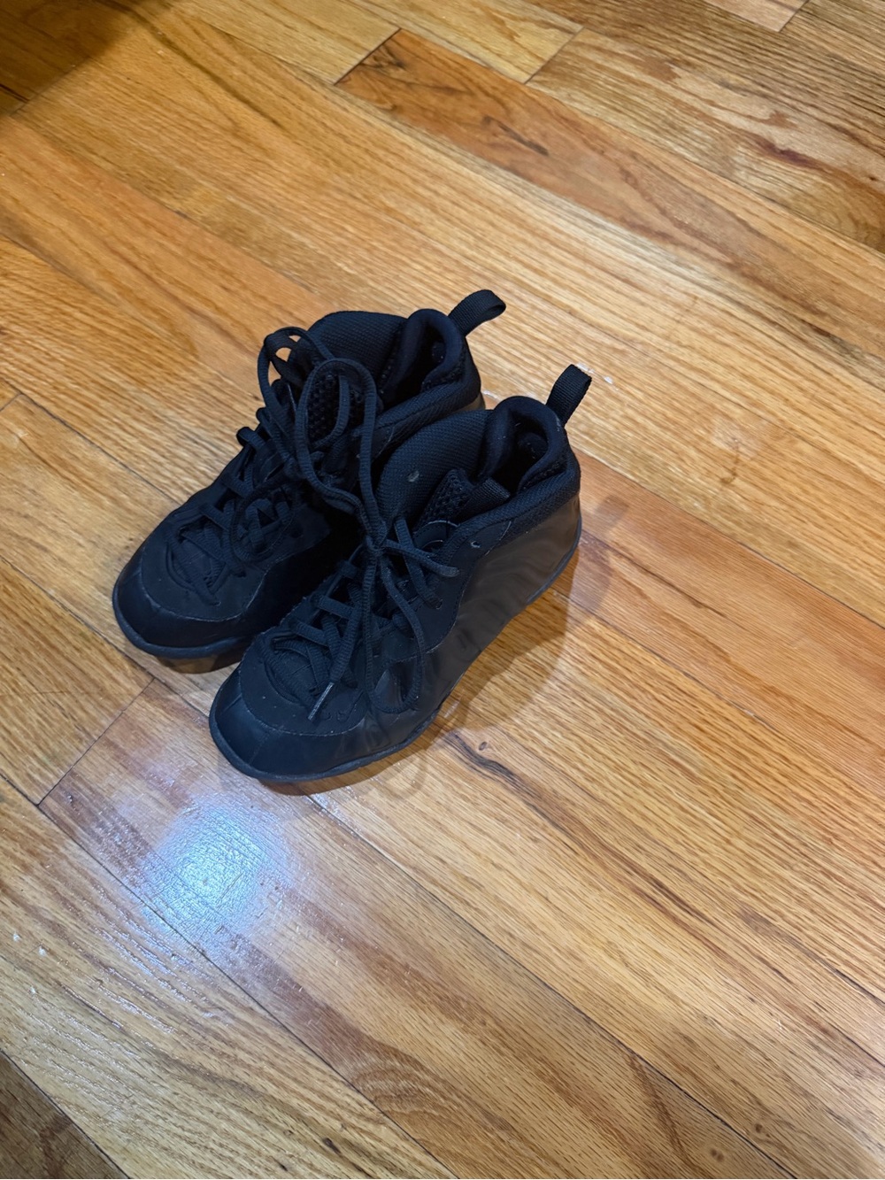 Kids Black High-Top Athletic Shoes